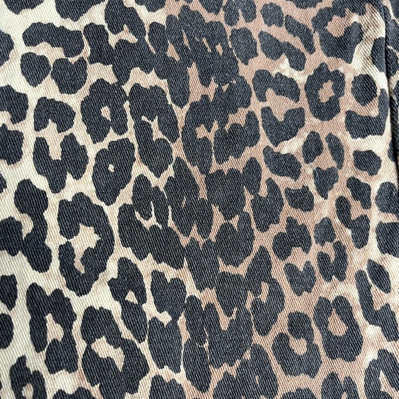 Oat New York Anthropologie Wide Leg Jeans Leopard print 6 - Picture 8 of 9
